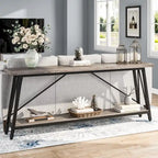 Console/Table de Canapé en Bois Extra Longue de 70,9 Pouces pour Entrée