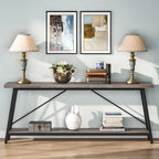 Console/Table de Canapé en Bois Extra Longue de 70,9 Pouces pour Entrée