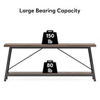 Console/Table de Canapé en Bois Extra Longue de 70,9 Pouces pour Entrée