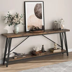 Console/Table de Canapé en Bois Extra Longue de 70,9 Pouces pour Entrée