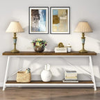Console/Table de Canapé en Bois Extra Longue de 70,9 Pouces pour Entrée