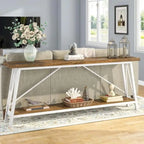 Console/Table de Canapé en Bois Extra Longue de 70,9 Pouces pour Entrée