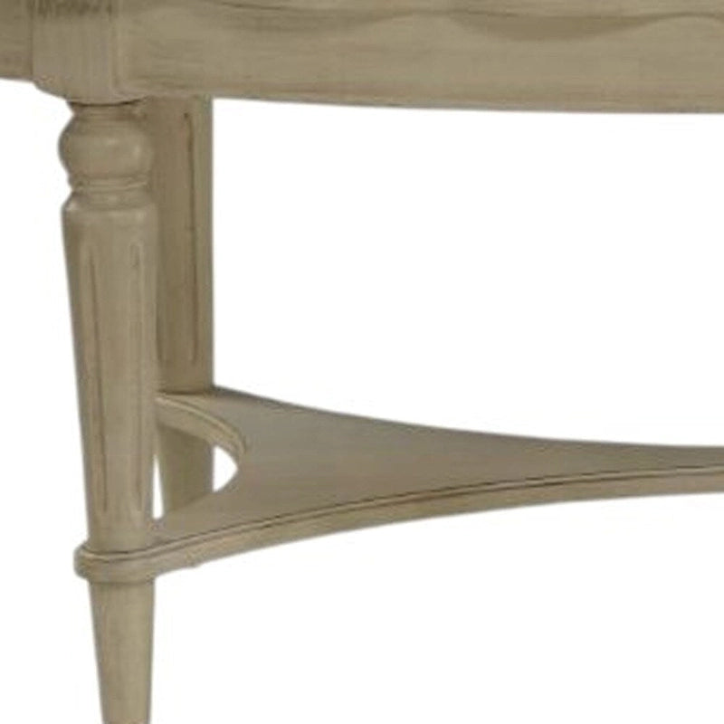 Tavolino da caffè bianco anticato 50 X 28 X 19