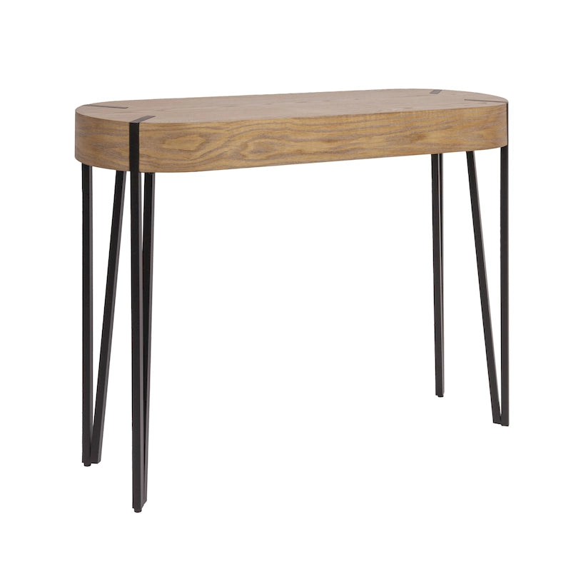 Console Astoria in Legno con Gambe a Forcina in Metallo - 42.0L x 14.0W x 30.3H