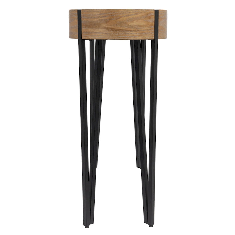 Console Astoria in Legno con Gambe a Forcina in Metallo - 42.0L x 14.0W x 30.3H