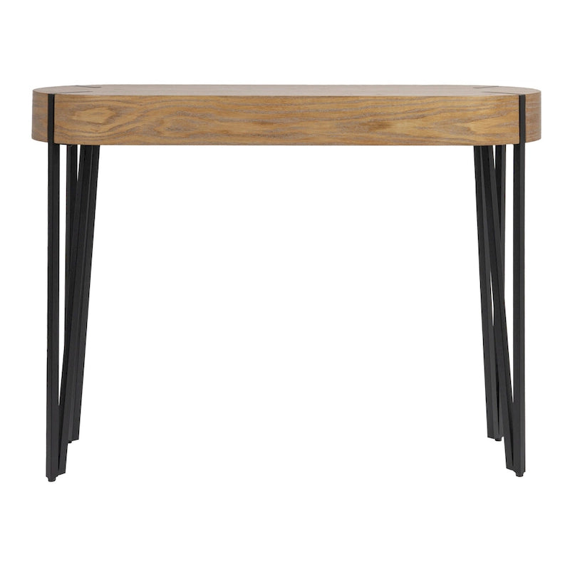 Console Astoria in Legno con Gambe a Forcina in Metallo - 42.0L x 14.0W x 30.3H