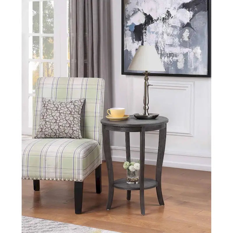 Convenience Concepts American Heritage Tavolino rotondo con ripiano