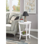 Convenience Concepts American Heritage Tavolino rotondo con ripiano