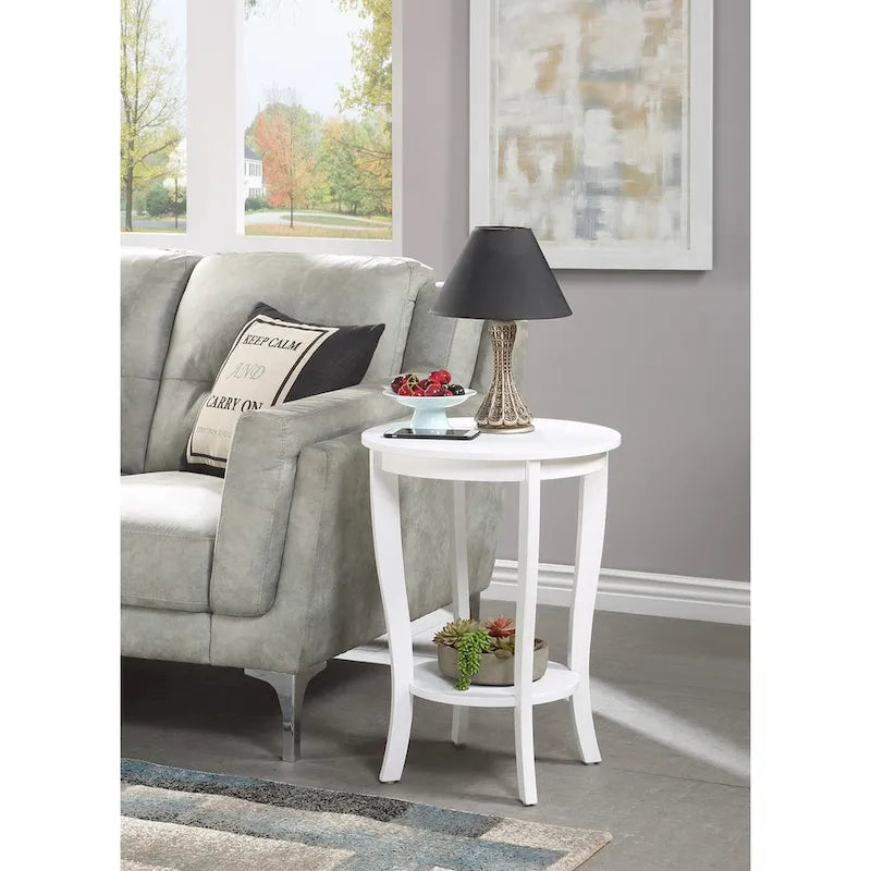 Convenience Concepts American Heritage Tavolino rotondo con ripiano