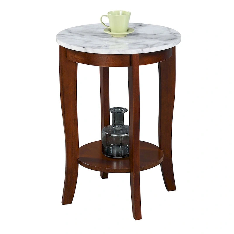 Convenience Concepts American Heritage Tavolino rotondo con ripiano