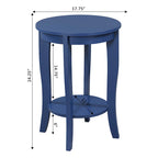 Convenience Concepts American Heritage Tavolino rotondo con ripiano