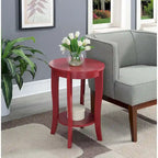 Convenience Concepts American Heritage Tavolino rotondo con ripiano