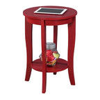 Convenience Concepts American Heritage Tavolino rotondo con ripiano