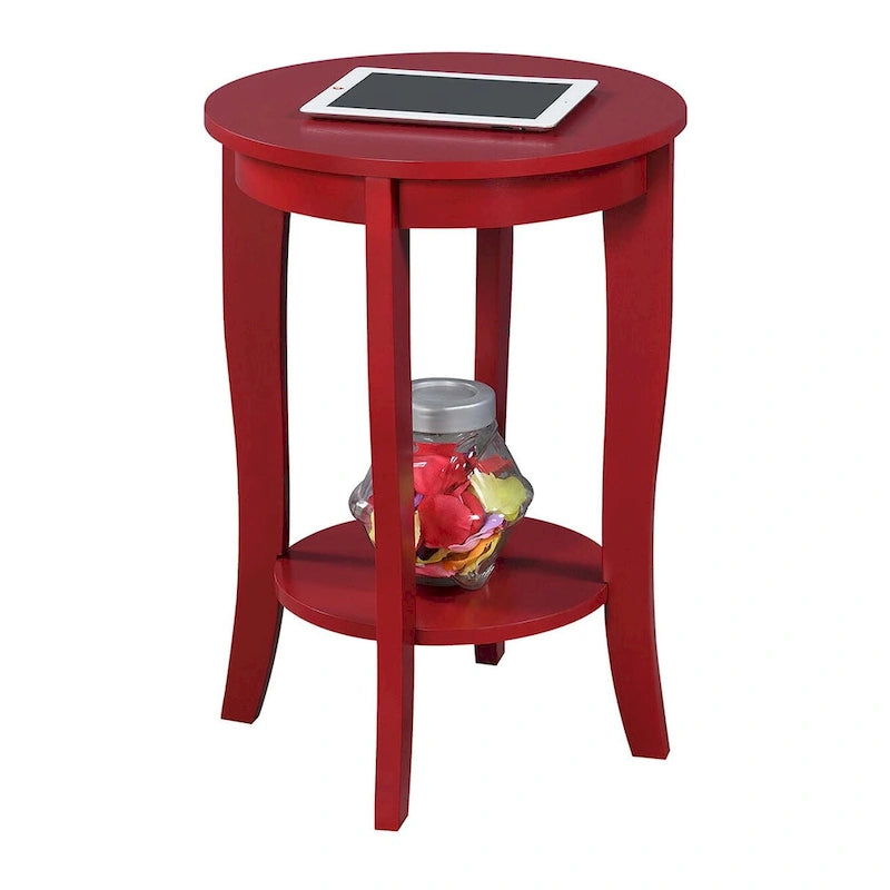Convenience Concepts American Heritage Tavolino rotondo con ripiano