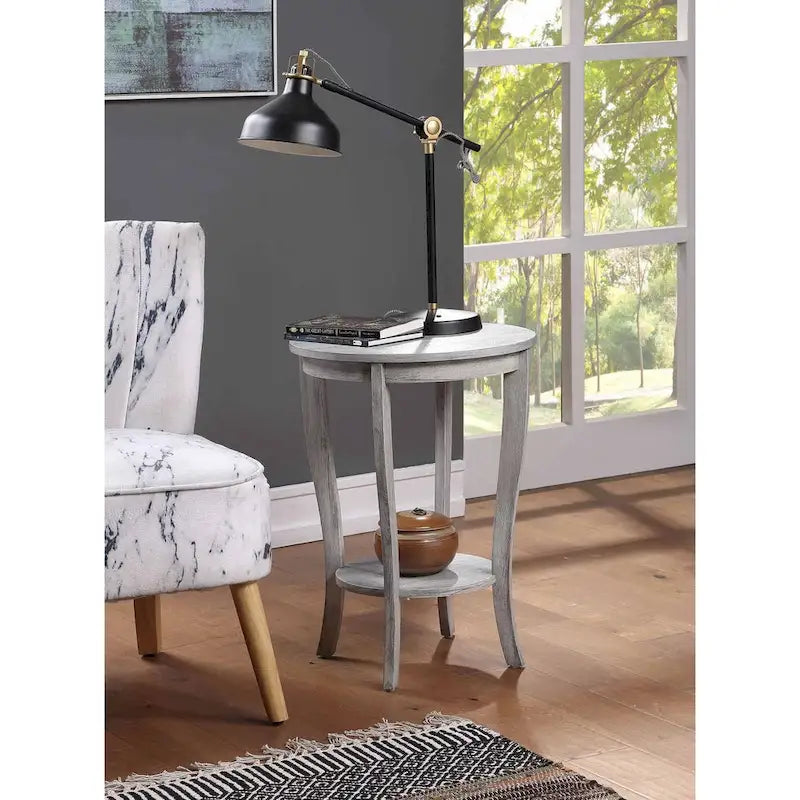 Convenience Concepts American Heritage Tavolino rotondo con ripiano