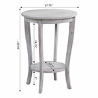 Convenience Concepts American Heritage Tavolino rotondo con ripiano