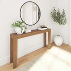 Table console moderne à planches et poutres - 56