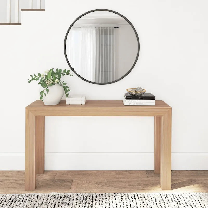 Table console moderne à planches et poutres - 56