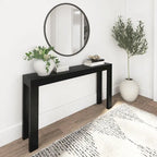 Table console moderne à planches et poutres - 56