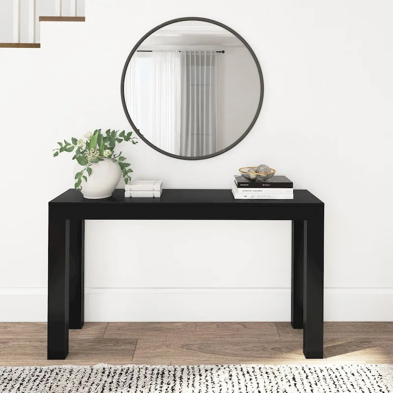 Table console moderne à planches et poutres - 56