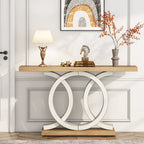 Console de 55 pouces avec piètement géométrique