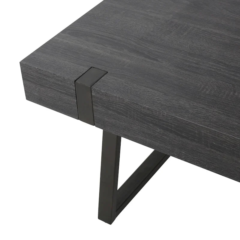 Tavolino da caffè Abitha effetto legno di Christopher Knight Home - 43.25 L x 23.60 W x 16.75 H