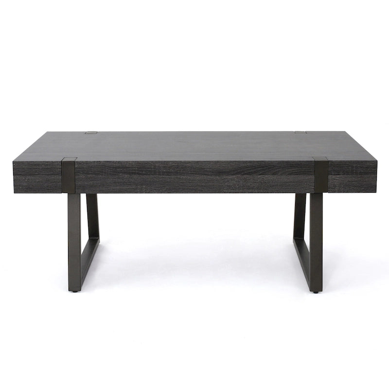Tavolino da caffè Abitha effetto legno di Christopher Knight Home - 43.25 L x 23.60 W x 16.75 H