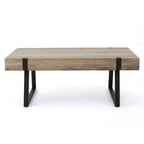Tavolino da caffè Abitha effetto legno di Christopher Knight Home - 43.25 L x 23.60 W x 16.75 H