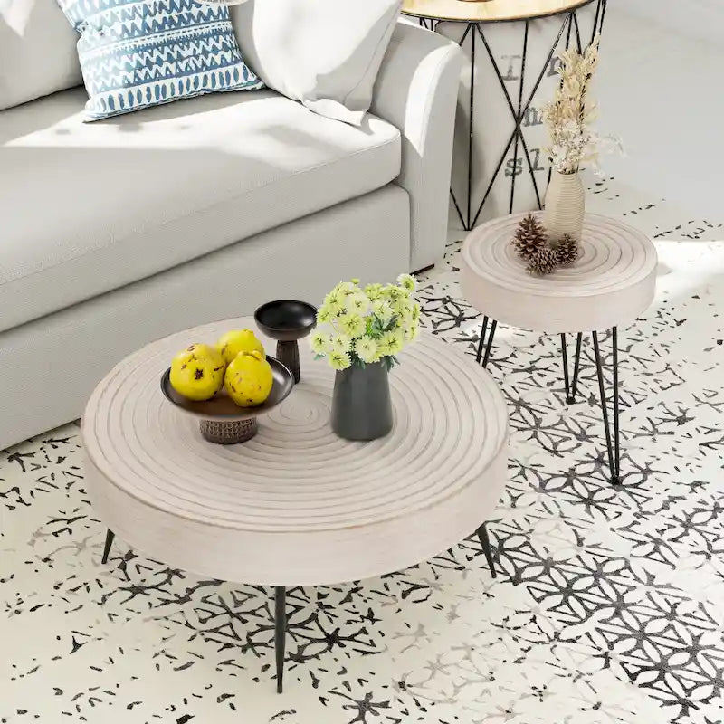 COZAYH Ensemble de 2 tables basses