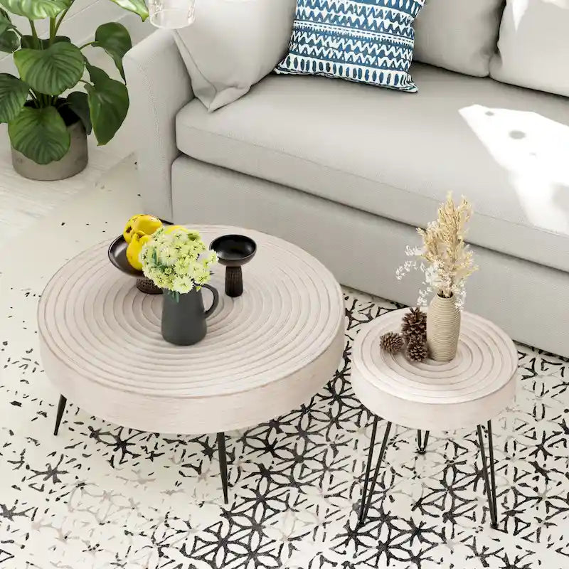COZAYH Ensemble de 2 tables basses