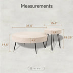 COZAYH Ensemble de 2 tables basses