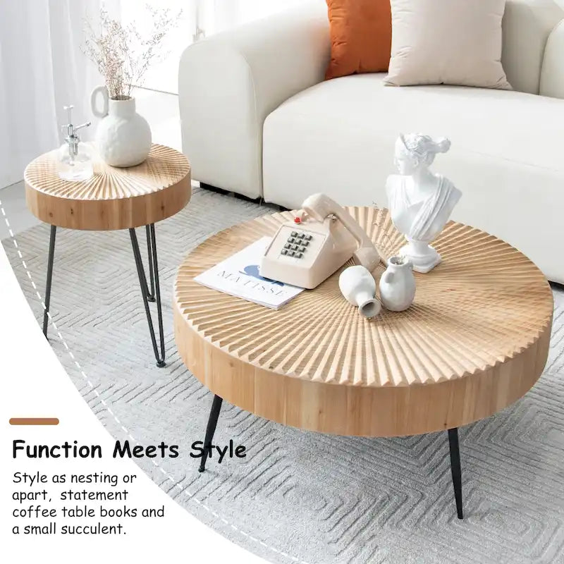 COZAYH Ensemble de 2 tables basses
