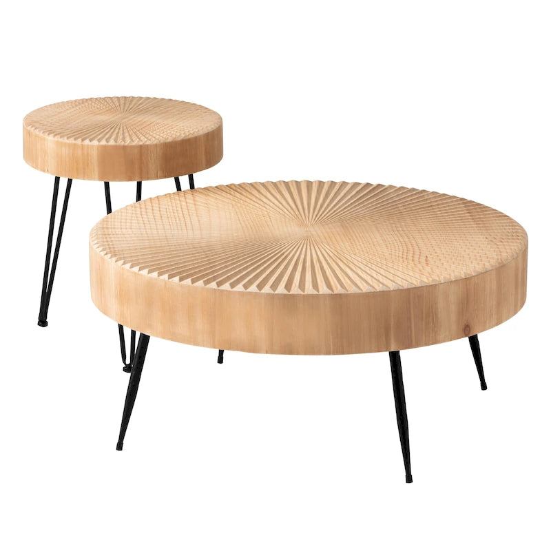 COZAYH Ensemble de 2 tables basses