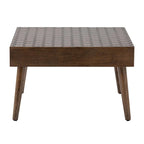 Tavolino da salotto in legno massello marrone rustico COSIEST