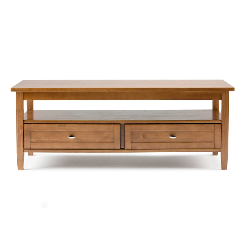 WYNDENHALL Norfolk Tavolino da salotto transizionale in legno - 122 cm di larghezza