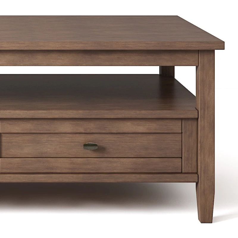 WYNDENHALL Norfolk Tavolino da salotto transizionale in legno - 122 cm di larghezza