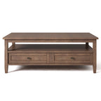 WYNDENHALL Norfolk Tavolino da salotto transizionale in legno - 122 cm di larghezza