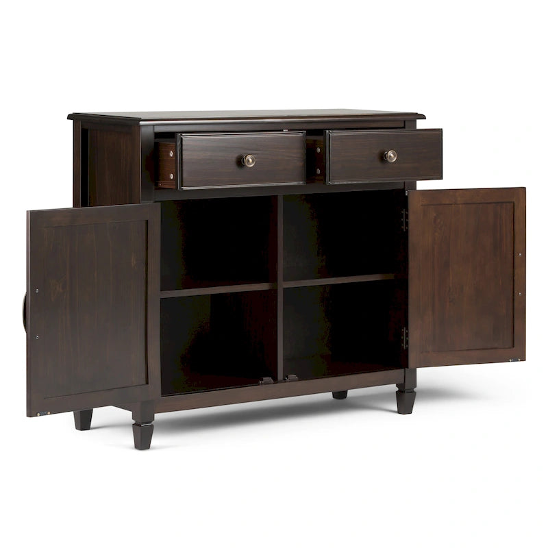 WYNDENHALL Hampshire mobiletto contenitore tradizionale per ingresso in legno massello, 40" di larghezza - 40" L x 15" P x 36" H
