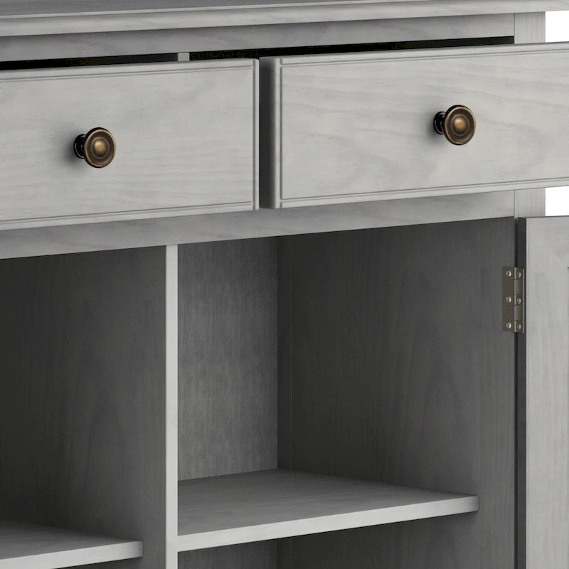 WYNDENHALL Hampshire mobiletto contenitore tradizionale per ingresso in legno massello, 40" di larghezza - 40" L x 15" P x 36" H