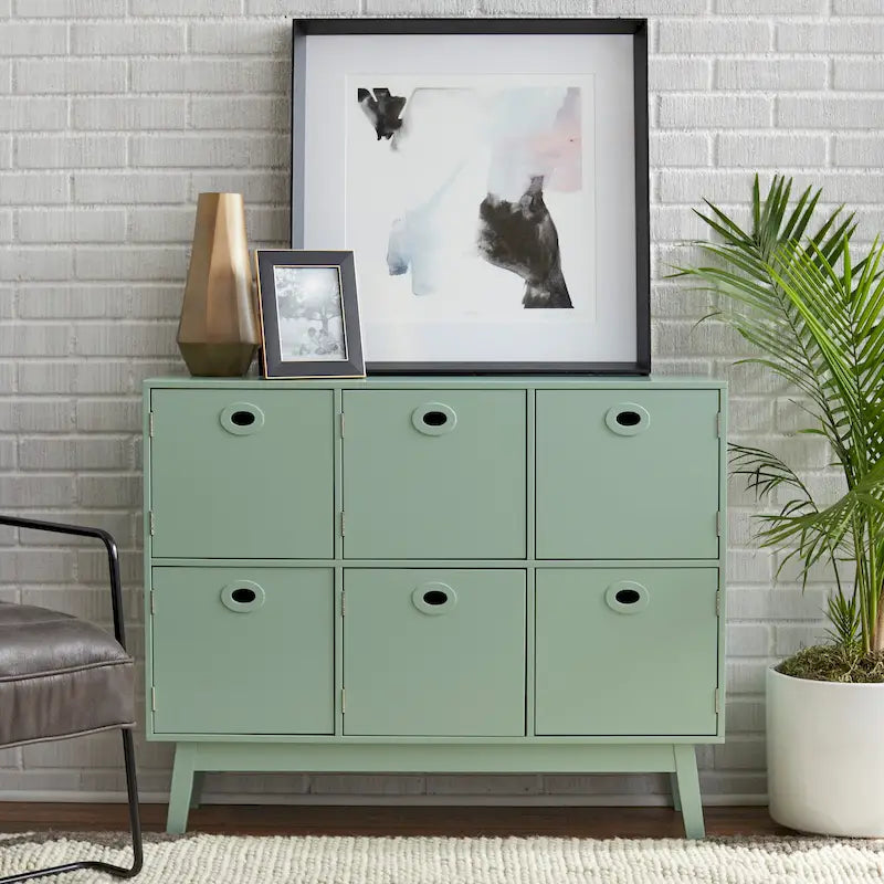 Mobile contenitore a 6 ante Jamie Simple Living, stile moderno di metà secolo