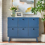 Mobile contenitore a 6 ante Jamie Simple Living, stile moderno di metà secolo