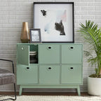 Mobile contenitore a 6 ante Jamie Simple Living, stile moderno di metà secolo