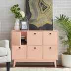 Mobile contenitore a 6 ante Jamie Simple Living, stile moderno di metà secolo
