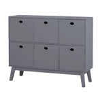 Mobile contenitore a 6 ante Jamie Simple Living, stile moderno di metà secolo