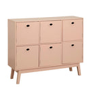 Mobile contenitore a 6 ante Jamie Simple Living, stile moderno di metà secolo