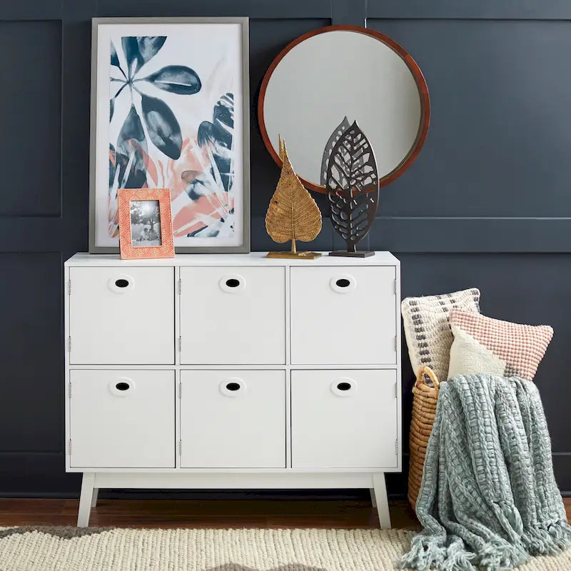 Mobile contenitore a 6 ante Jamie Simple Living, stile moderno di metà secolo
