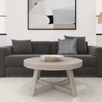 Tavolino classico Plank and Beam rotondo - 36
