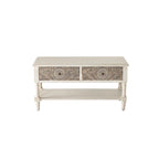 COSIEST Vintage Solid Wood 2-Drawers Console Table-31.5W x 12L x 30H
