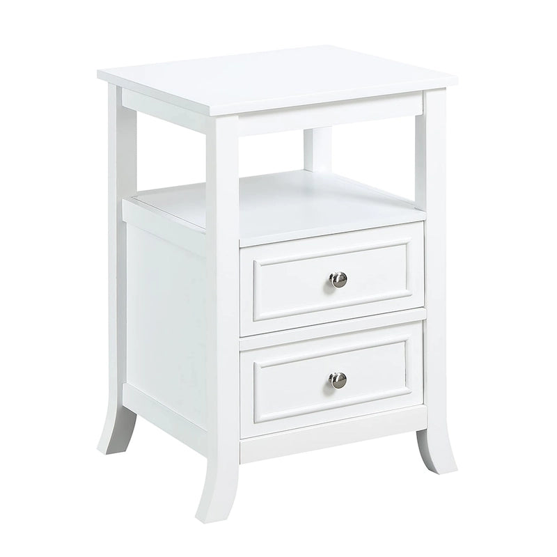 Tavolino finale con 2 cassetti e ripiano Convenience Concepts Melbourne