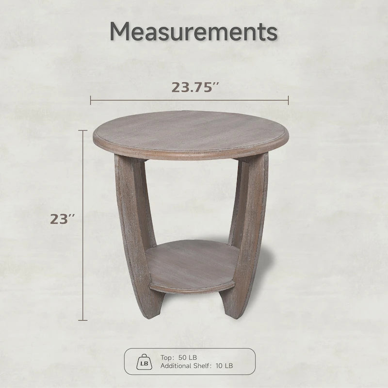 COZAYH Tavolino da Salotto Rustico con Scaffale Contenitore
